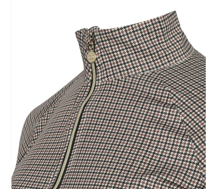 Bay Houndstooth 1/4 Zip Long Sleeve