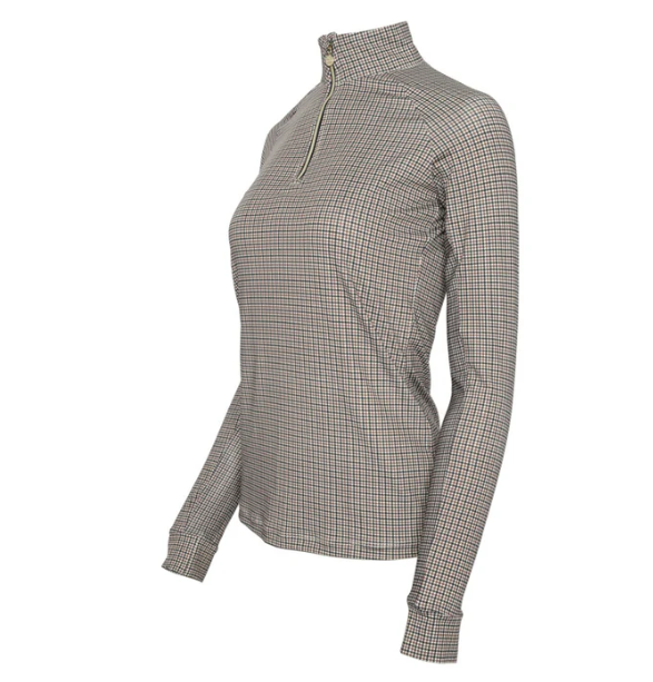 Bay Houndstooth 1/4 Zip Long Sleeve