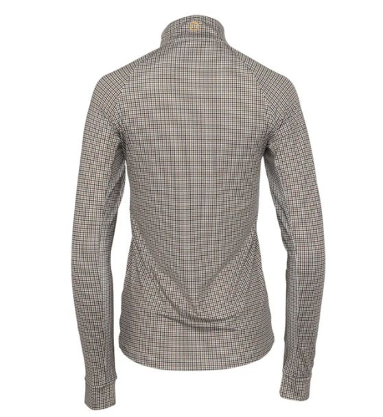 Bay Houndstooth 1/4 Zip Long Sleeve