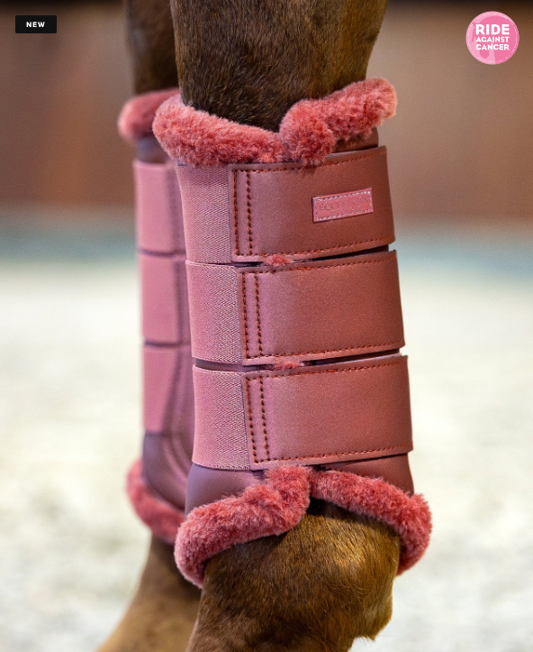 Equestrian Stockholm Brushing Boots - Amber Rose