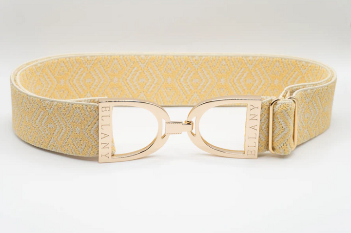 Ellany Belts - Buttercream Tribal Gold Stirrup