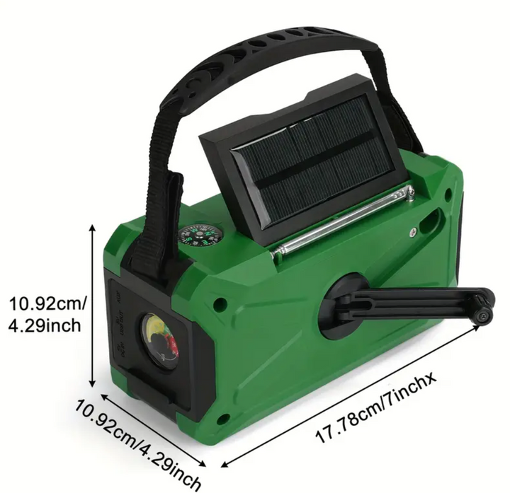 36,800mwh Emergency Radio | Power Bank Phone Charger | Light