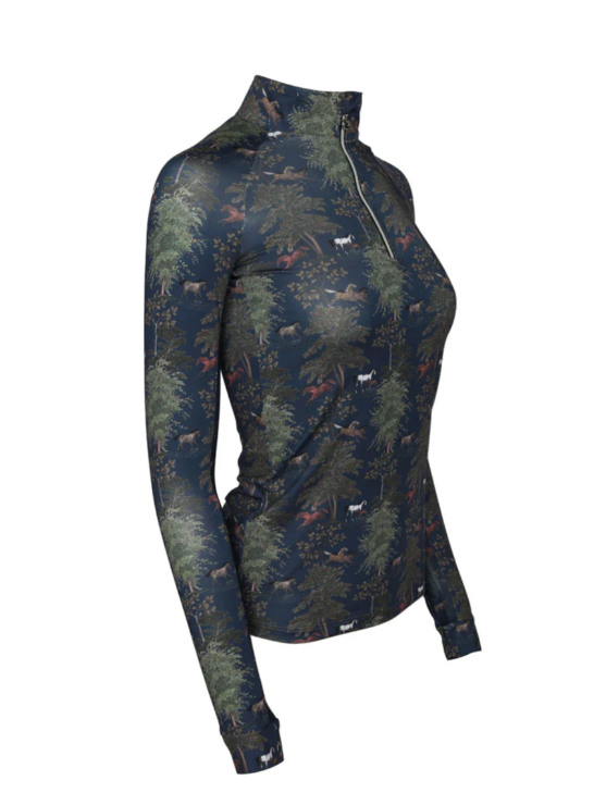 Dapplebay Autumn Toile 1/4 Zip Long sleeve