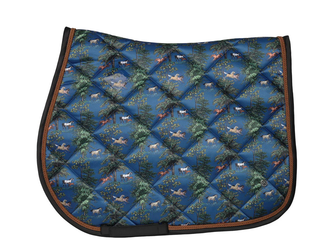 Dapplebay Autumn Toile Saddle Pad - Dressage + Jump