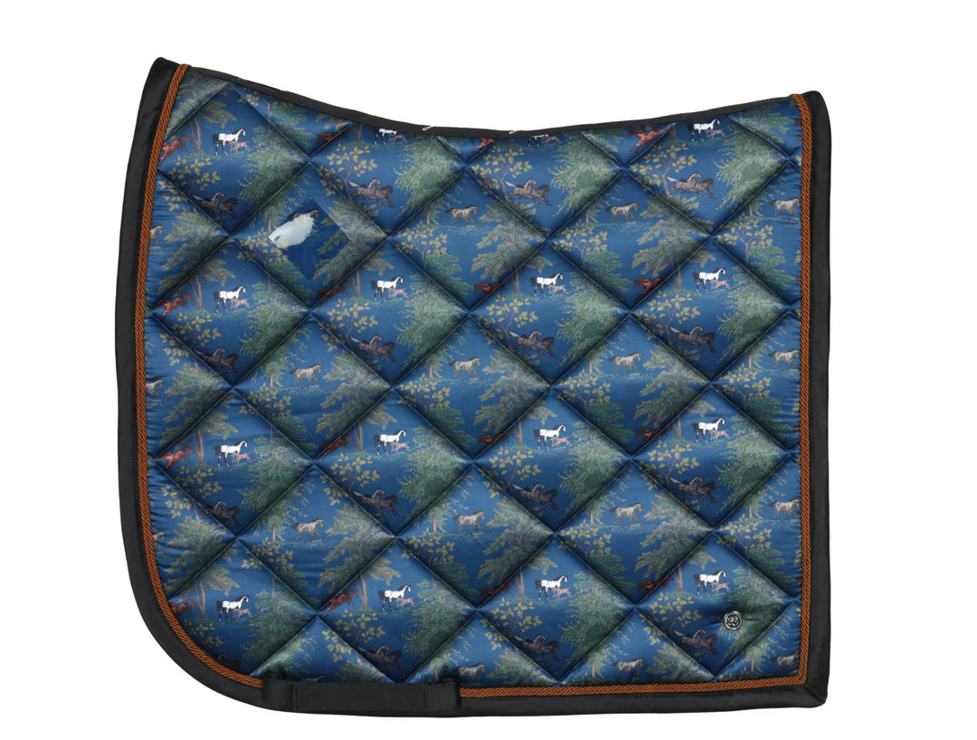 Dapplebay Autumn Toile Saddle Pad - Dressage + Jump