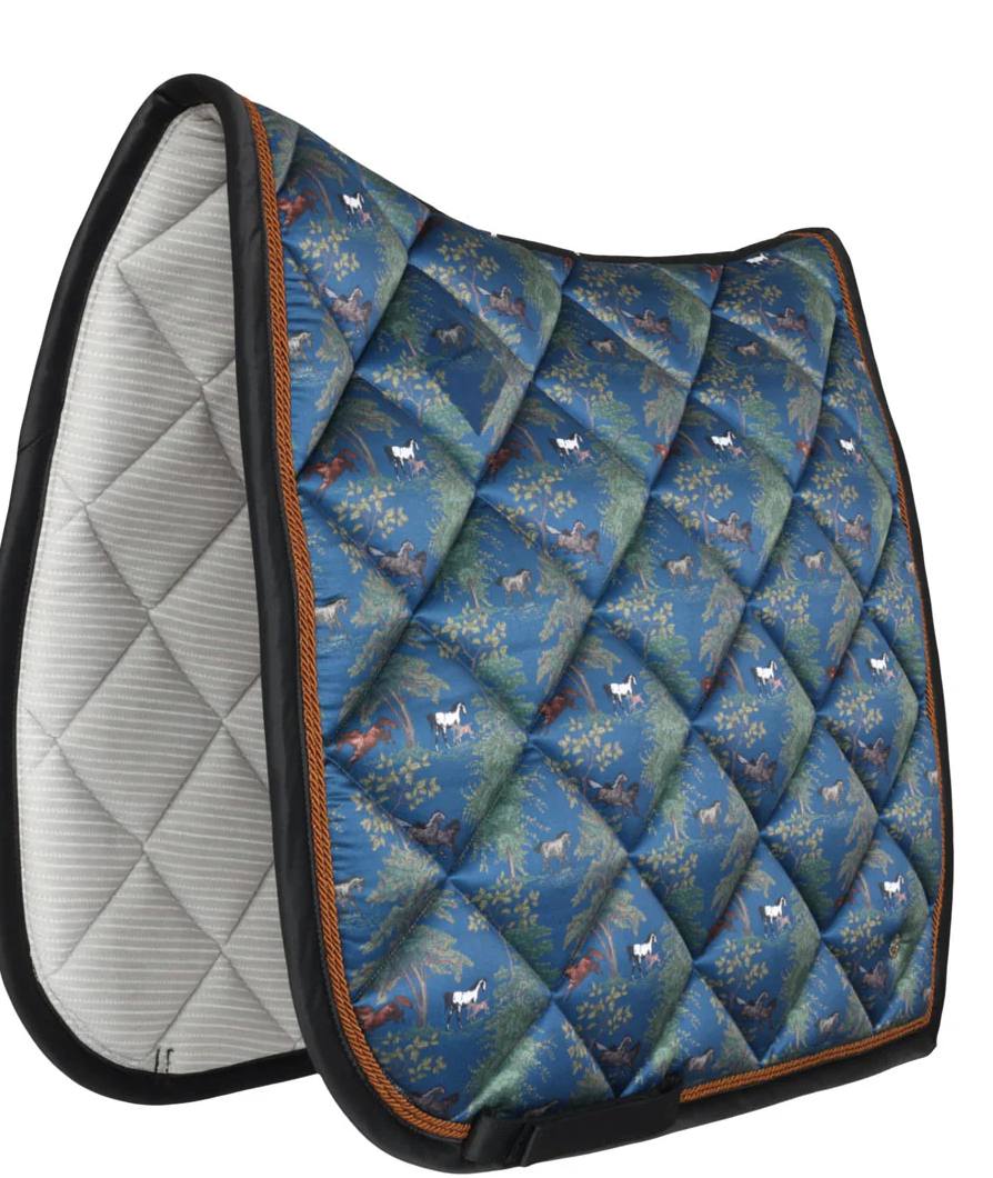 Dapplebay Autumn Toile Saddle Pad - Dressage + Jump