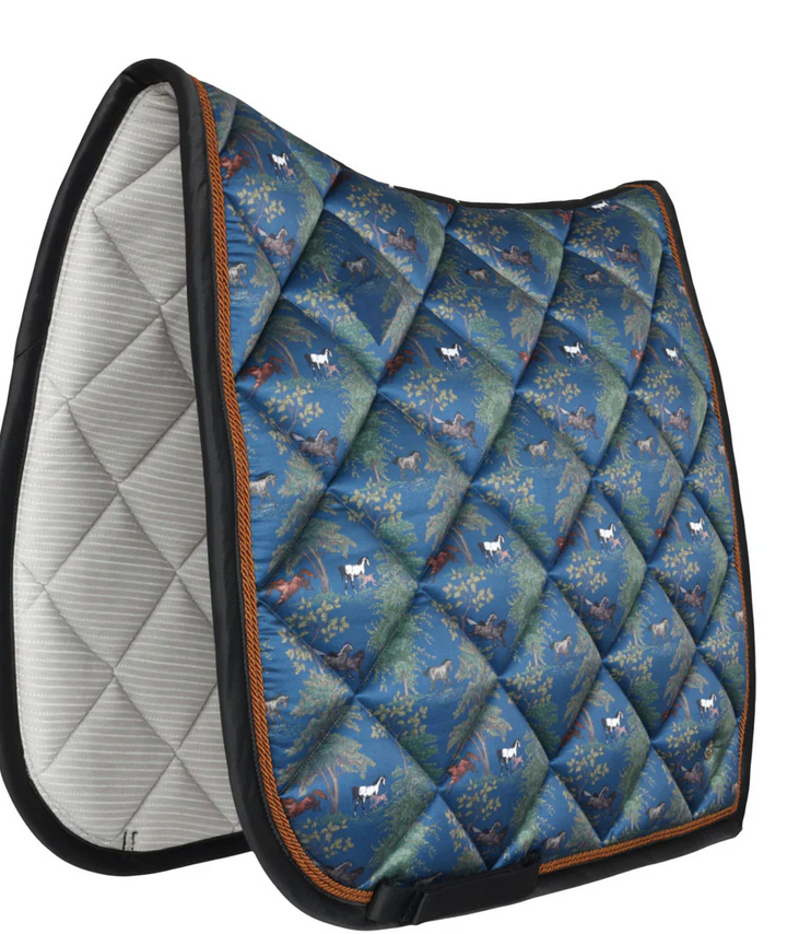 Dapplebay Autumn Toile Saddle Pad - Dressage + Jump