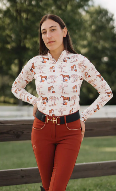 TUCKER TWEED® TOILE Long Sleeve Top