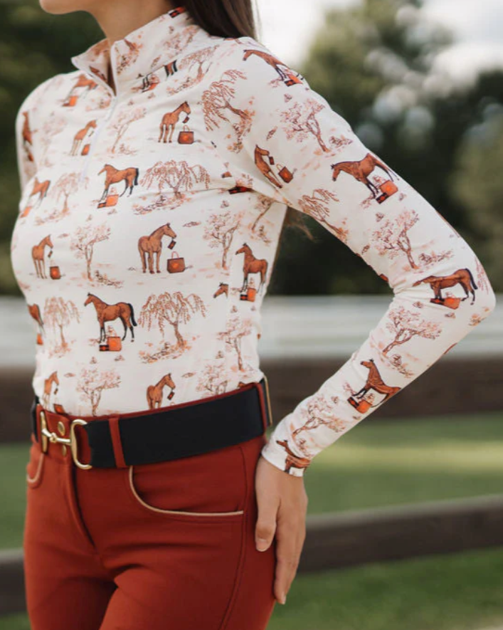 TUCKER TWEED® TOILE Long Sleeve Top