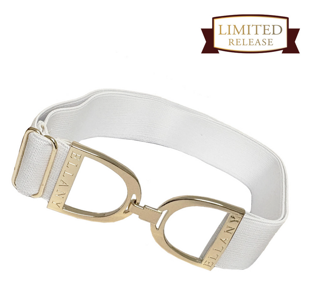 Ellany Belts - 1.5" inch White Stirrup - Ltd Edition
