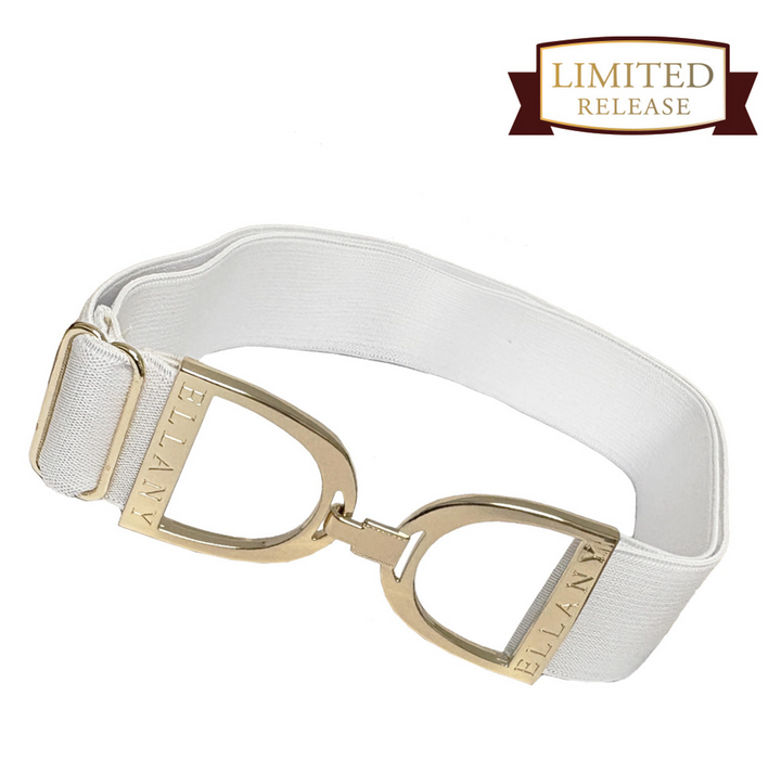 Ellany Belts - 1.5" inch White Stirrup - Ltd Edition