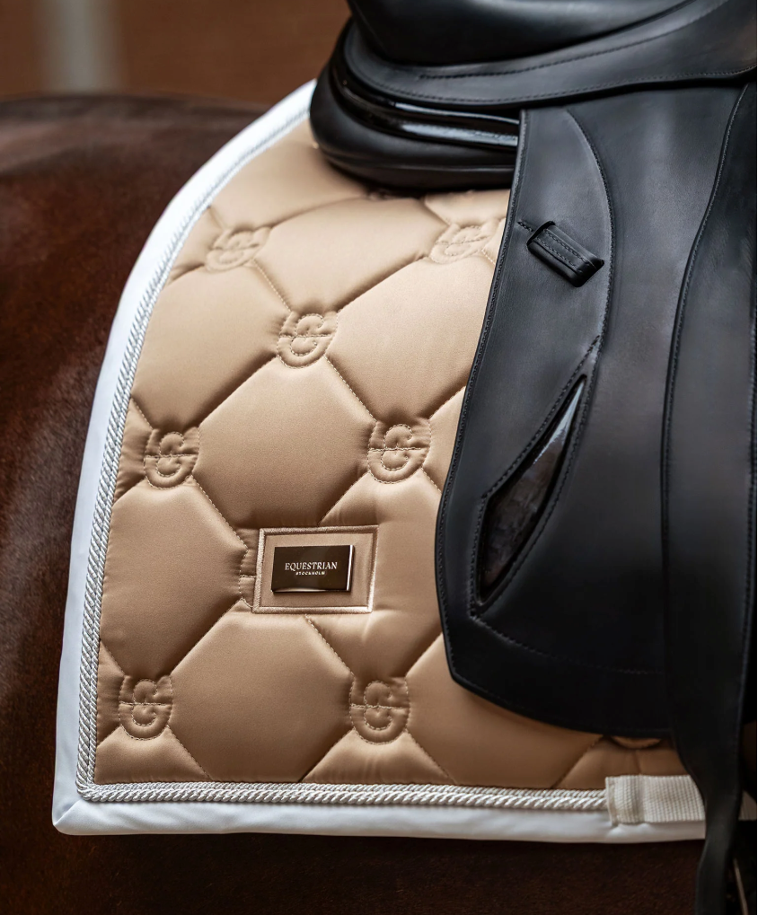 Equestrian Stockholm Classic Sand Saddle Pad - Dressage & Jump