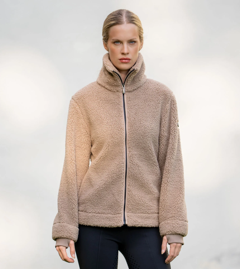 Equestrian Stockholm Teddy Fleece Jacket - Sand