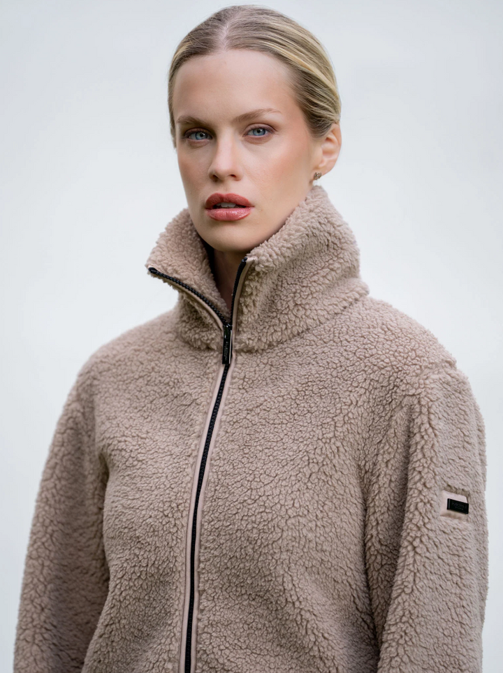 Equestrian Stockholm Teddy Fleece Jacket - Sand