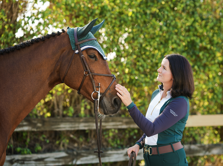Novella Equestrian Market Rules Classic Perforated Long Sleeve Shirt