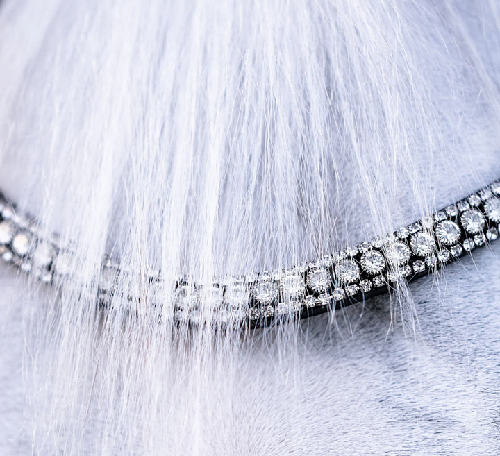 Lumiere Clear Solitaire Crystal  Snap Browband