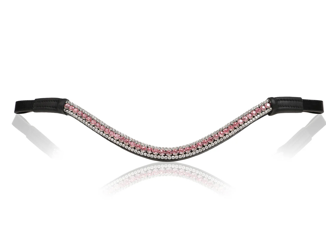 Lumiere Baby Pink Crystal Snap Browband