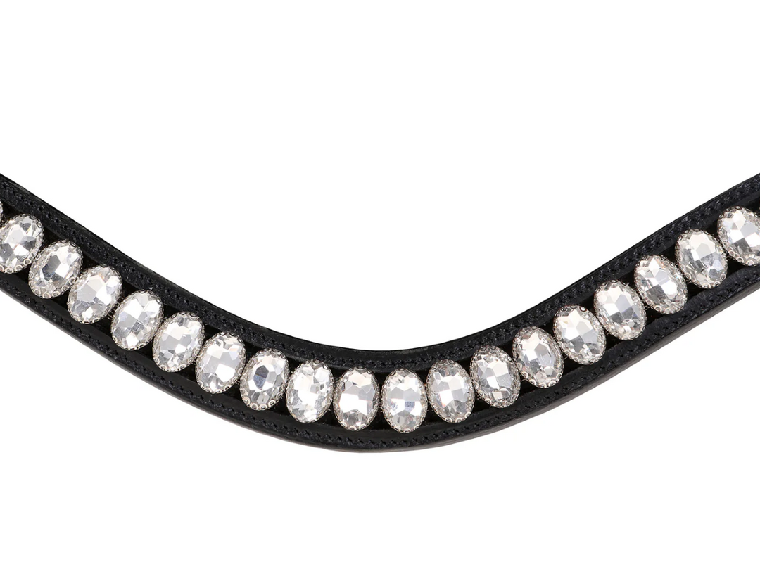 Lumiere Diva Oblong Oval Clear Crystal Snap Browband