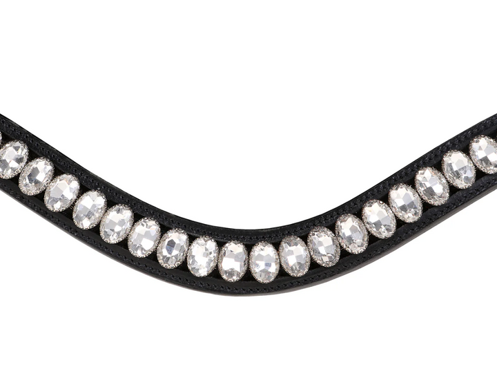 Lumiere Diva Oblong Oval Clear Crystal Snap Browband