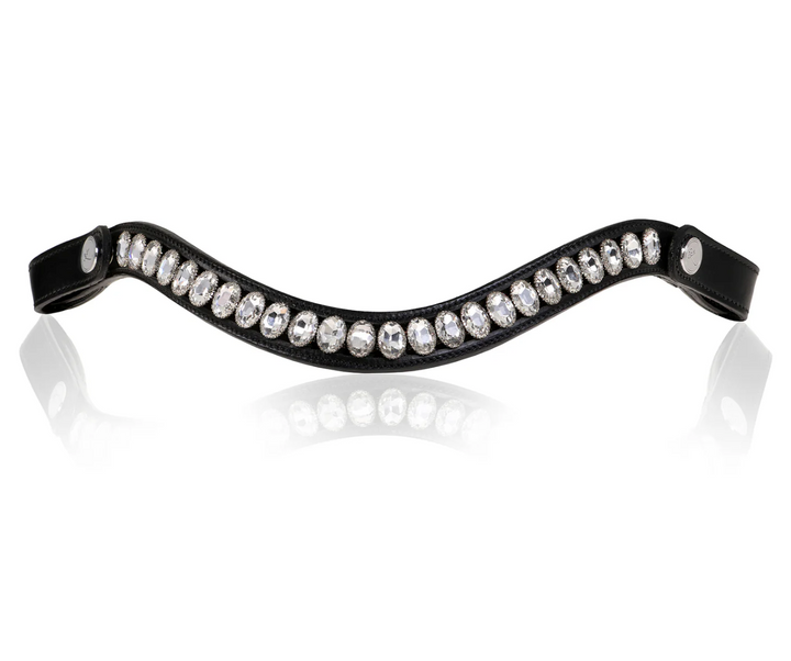 Lumiere Diva Oblong Oval Clear Crystal Snap Browband