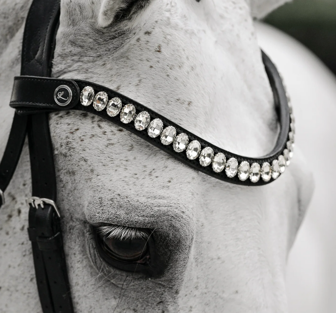 Lumiere Diva Oblong Oval Clear Crystal Snap Browband