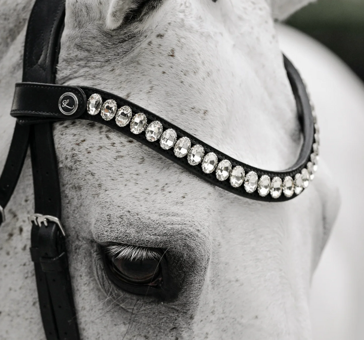 Lumiere Diva Oblong Oval Clear Crystal Snap Browband