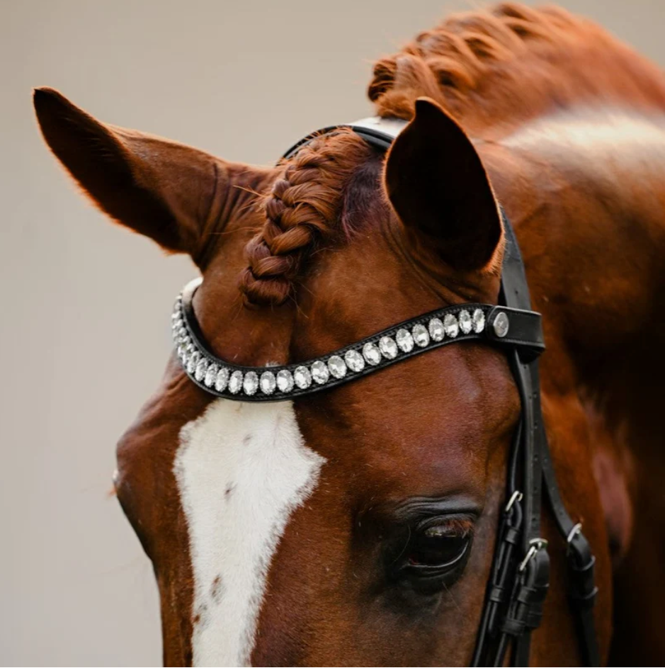 Lumiere Diva Oblong Oval Clear Crystal Snap Browband