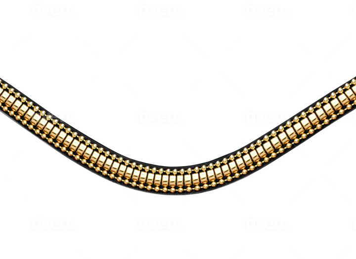 Lumiere Delta Gold Clincher Style Snap Browband