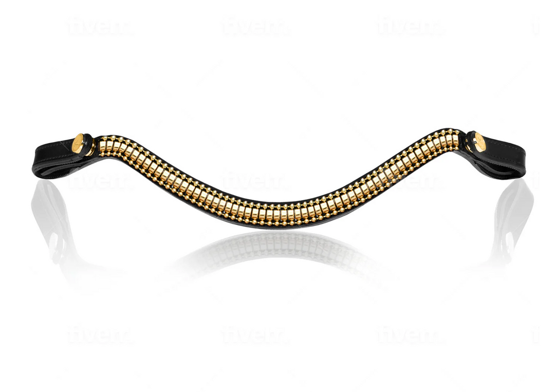 Lumiere Delta Gold Clincher Style Snap Browband