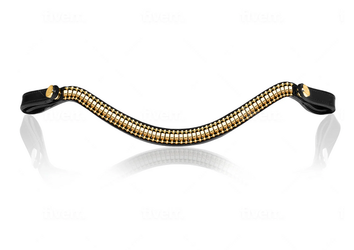 Lumiere Delta Gold Clincher Style Snap Browband