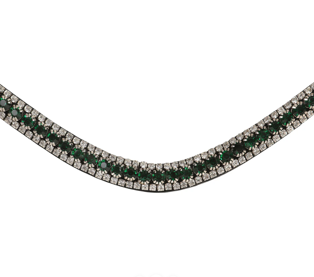 Lumiere Emerald Green Crystal Snap Browband