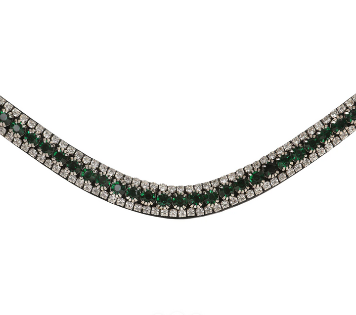 Lumiere Emerald Green Crystal Snap Browband