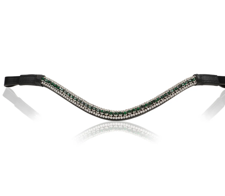 Lumiere Emerald Green Crystal Snap Browband