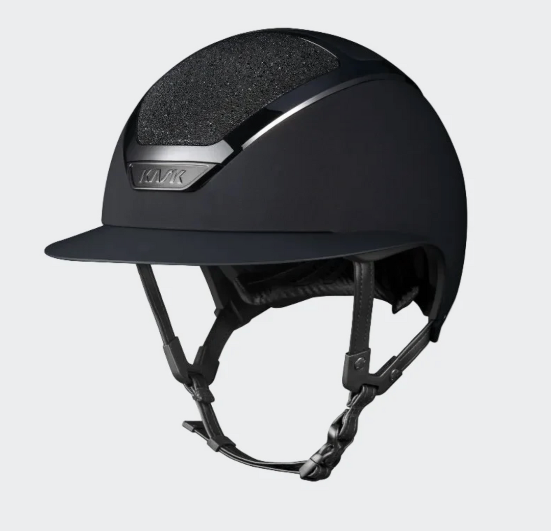 Kask Star Lady Ready Custom:  Black Matte with Swarovski Crystal Carpet