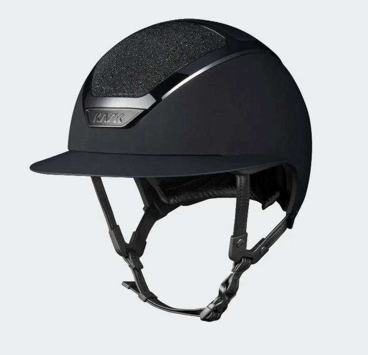 Kask Star Lady Ready Custom:  Black Matte with Swarovski Crystal Carpet