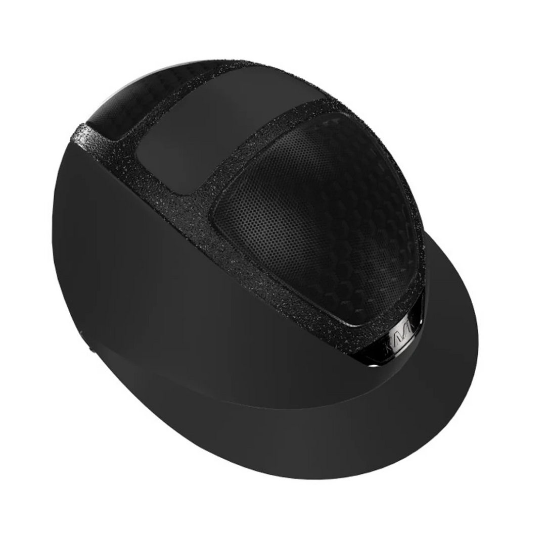 Kask Star Lady Ready Custom:  Black Matte with Black Swarovski Crystal Carpet Frame