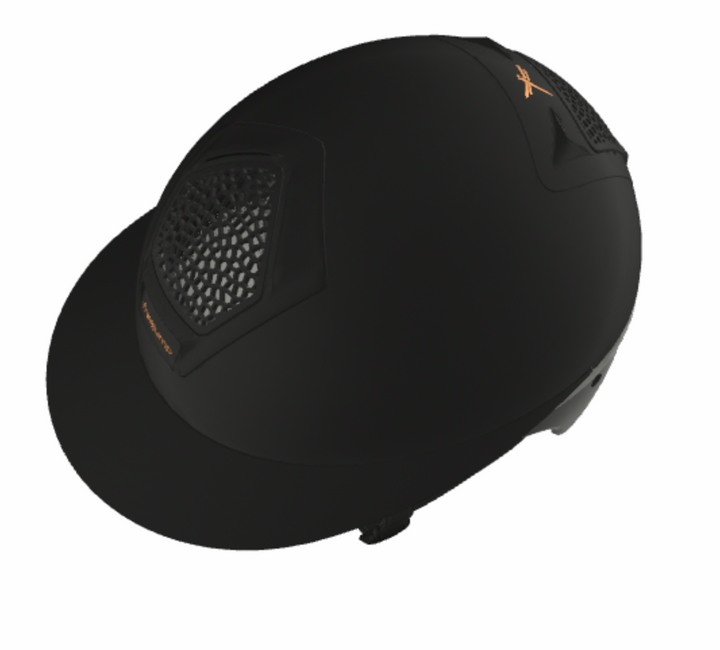 Freejump Voronoï Helmet - Black Matte Shell with Catechu Black Grill &amp; Modling