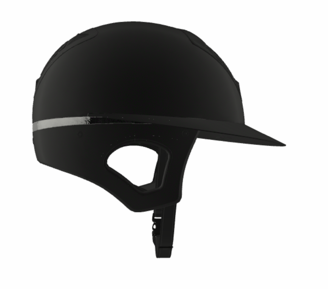 Freejump Voronoï Helmet - Black Matte Shell with Catechu Black Grill &amp; Modling
