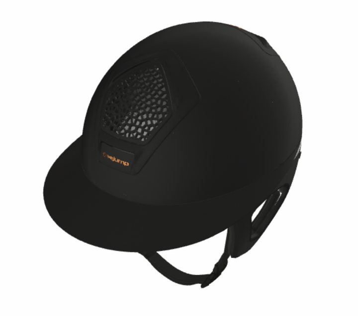 Freejump Voronoï Helmet - Black Matte Shell with Catechu Black Grill &amp; Modling