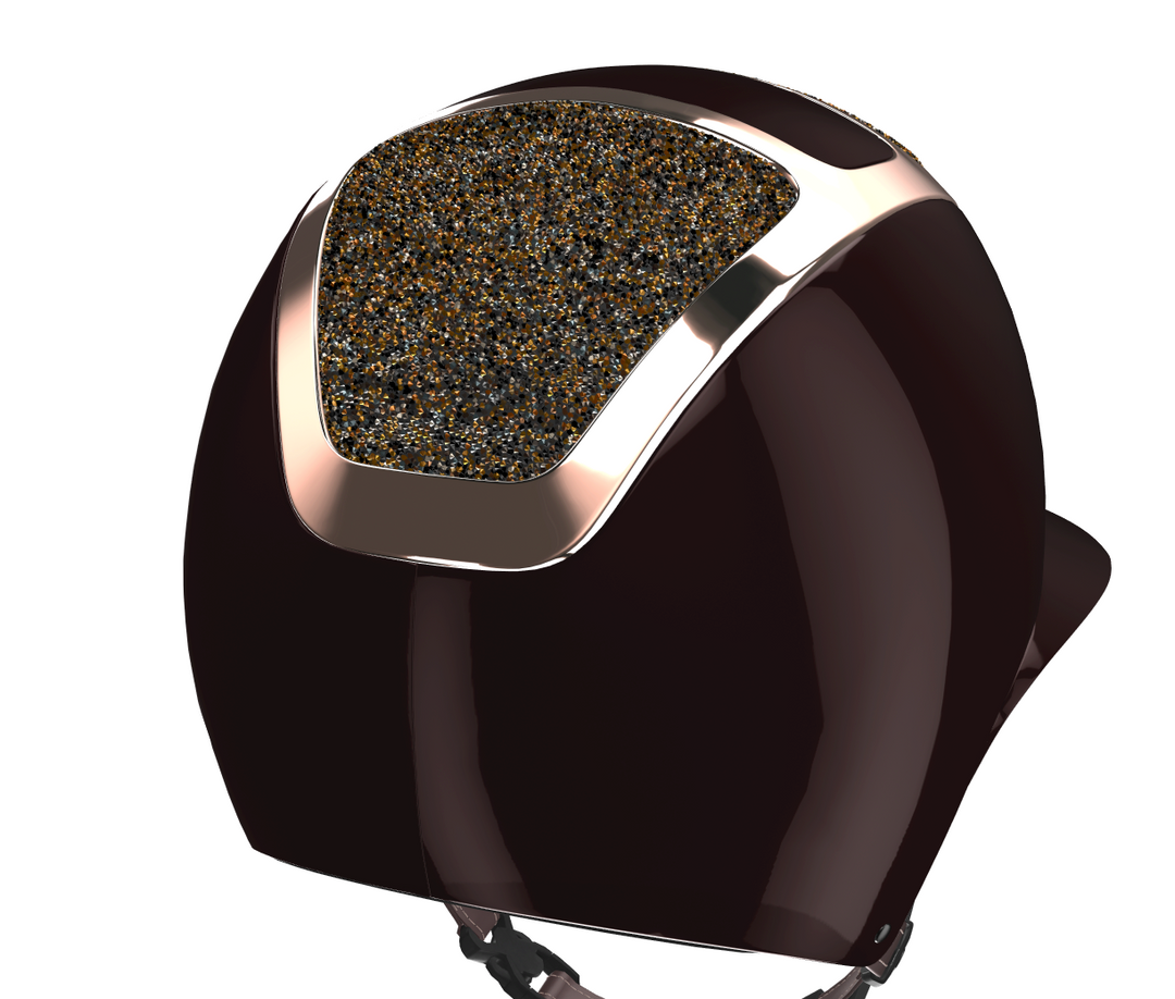 Kask Star Lady Custom:  Espresso Brown Shine, Rosegold &amp; Dune Crystals
