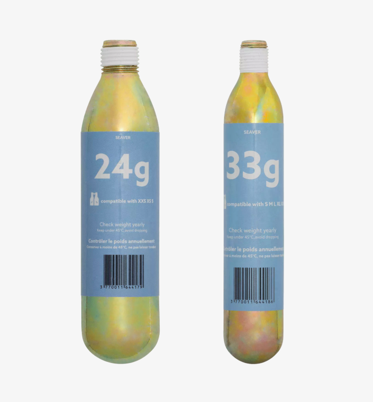 Seaver SafeFit | Equestro Airbag Airvest Replacement CO2 Canisters