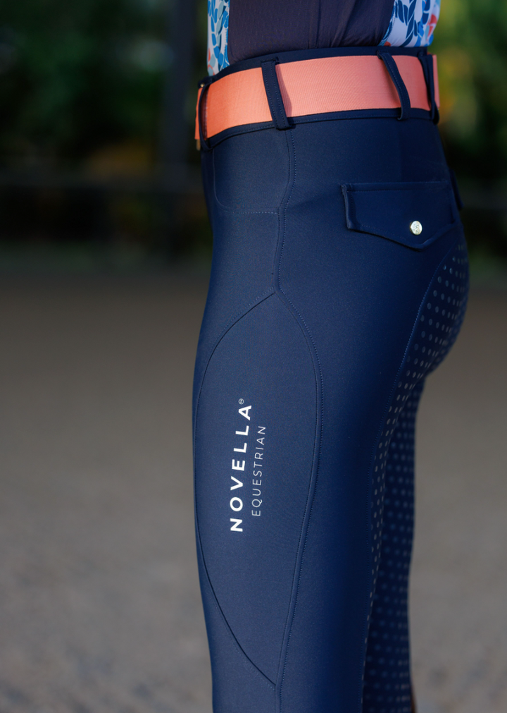 Novella Always Fits Silicone Full Seat Breeches#color_navy