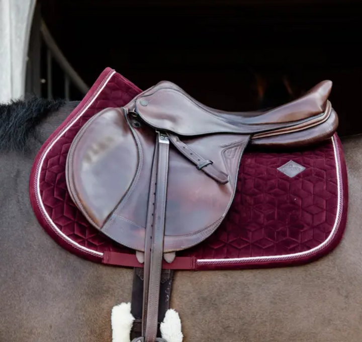 Kentucky Velvet Saddle Pad Jumping#color_bordeaux