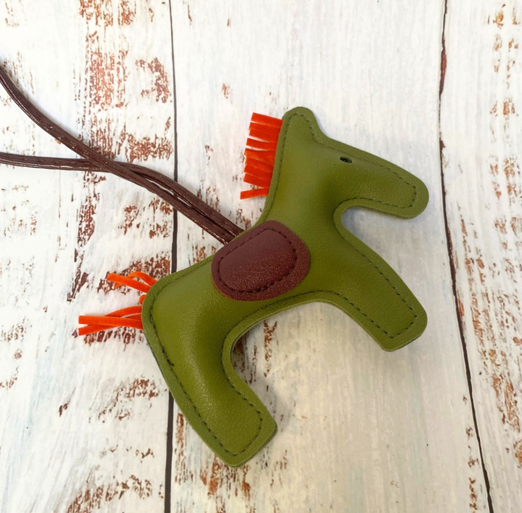 Pony Charm Olive  Green