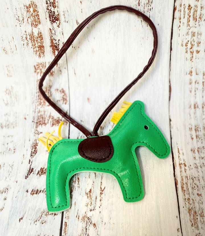 Pony Charm Patent Green