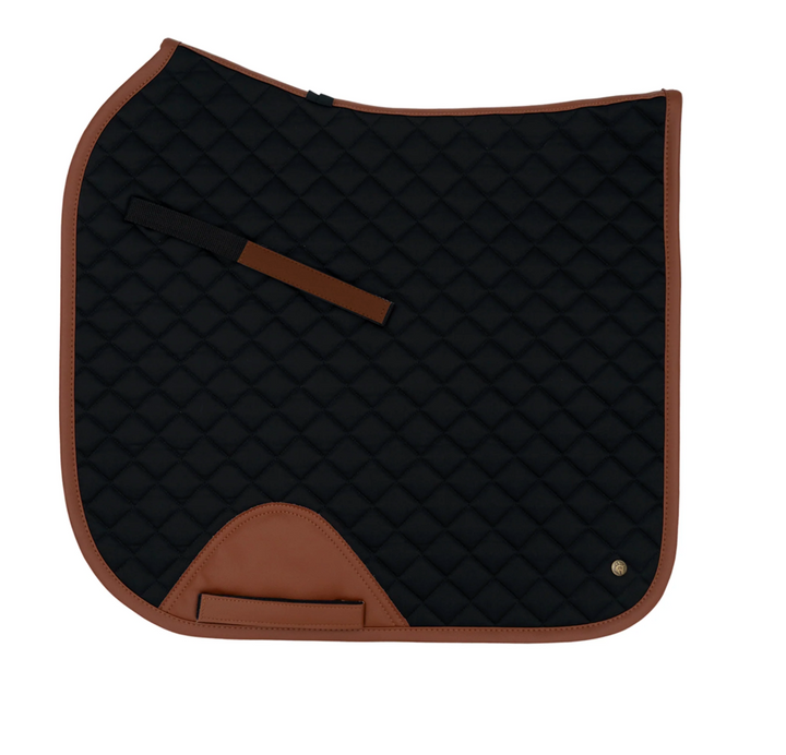 16 Cypress Black & Cognac Saddle Pad - PRE-ORDER