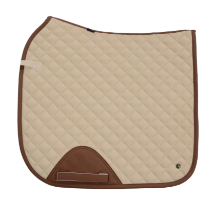 16 Cypress Ivory & Cognac Saddle Pad