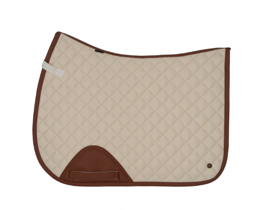 16 Cypress Ivory & Cognac Saddle Pad