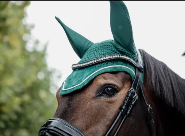 Kentucky Velvet Collection Jump Saddle Pad & Fly Bonnet Set