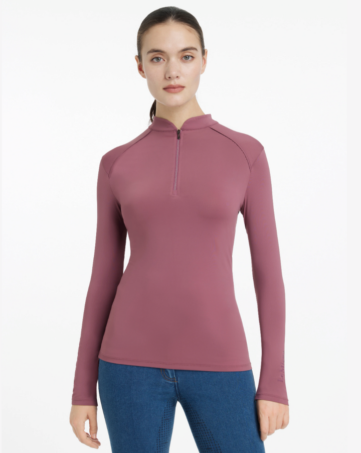 LeMieux Hayden Lightweight Vented Base Layer - Rosewood